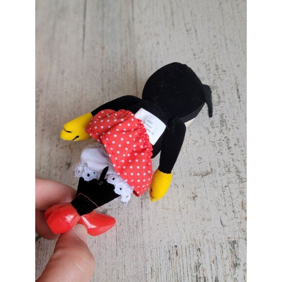 Hallmark Mickey sweetheart Minnie Mouse ornament Xmas vintage poseable doll - Picture 5 of 7